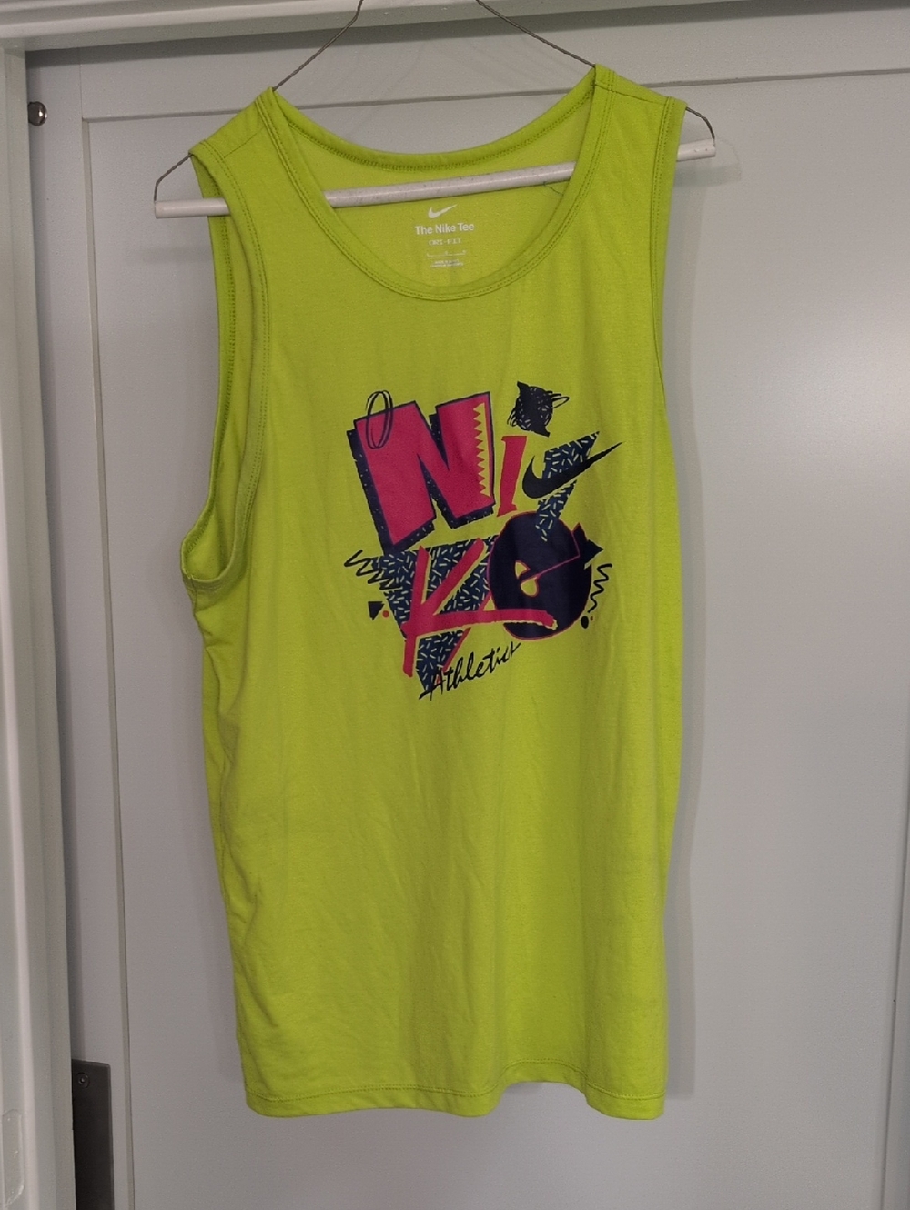 Nike Men’s Neon Yellow Graphic Tank Top